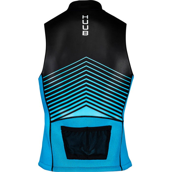 2024 Huub Mens Aluna Sup & Swim Neoprene Top Alunavest - Negro / Azul